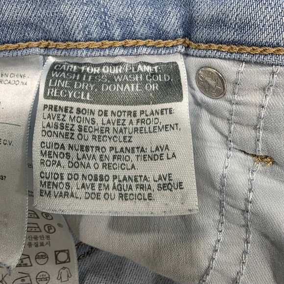 Levi's 314 Shaping Straight Jeans 31x30 Light Wash Stretch Mid Rise Tummy Contro - Picture 10 of 10